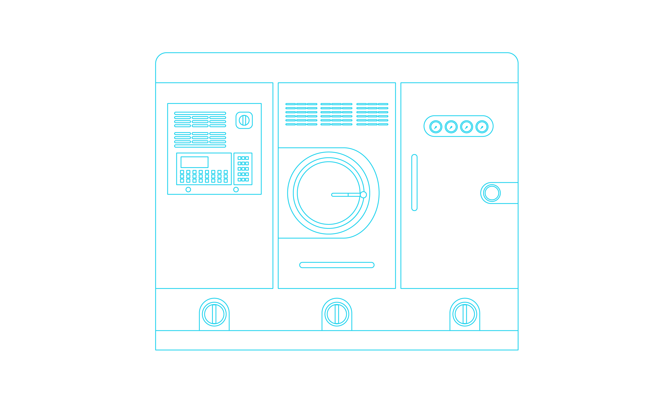 Professional dry cleaning machine